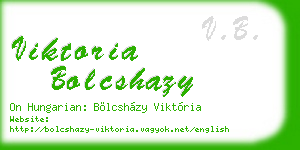viktoria bolcshazy business card